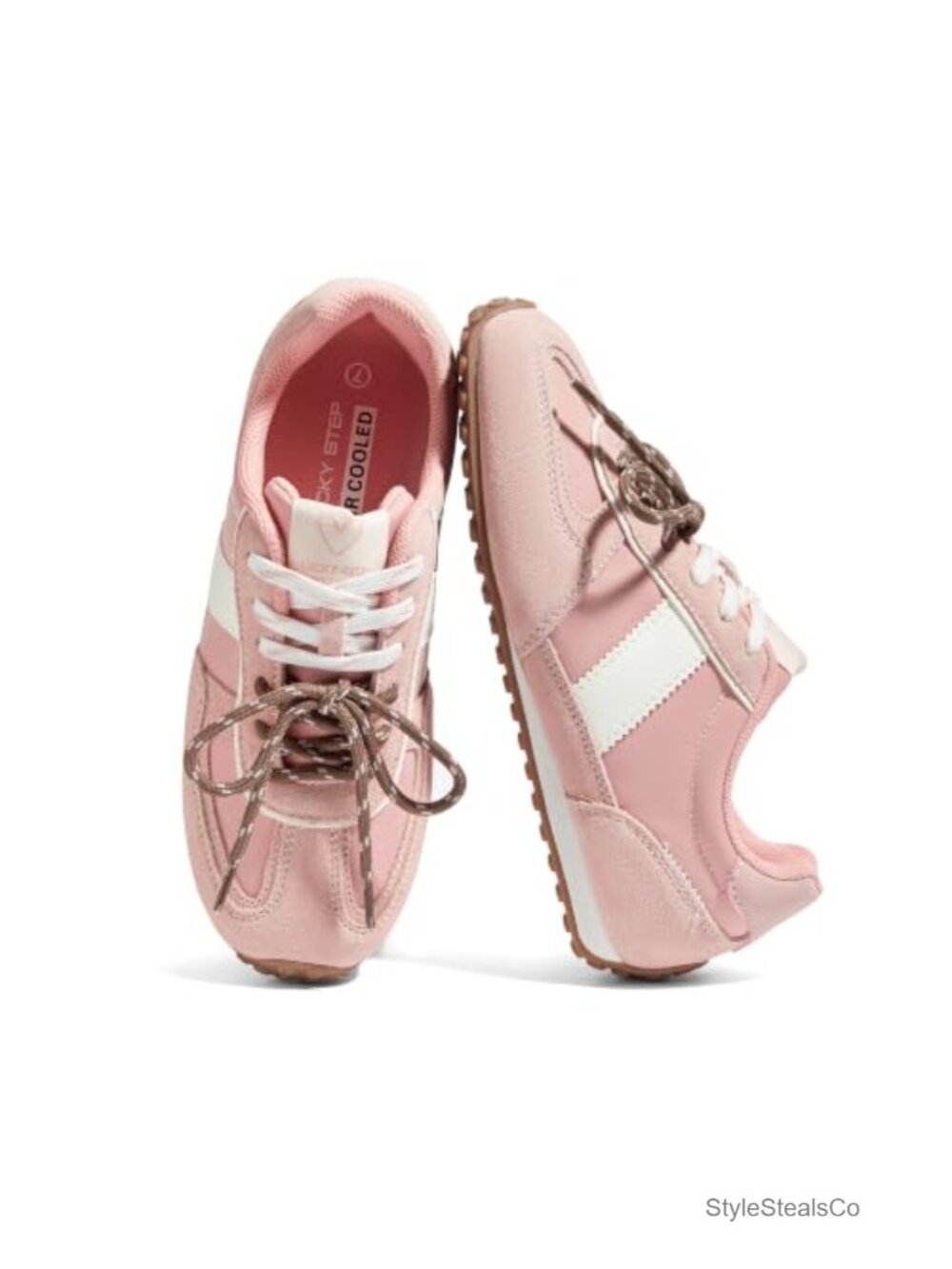 Retro Throwback Sneakers Suede Nylon Slip-Resistant Lace-Up Walking Shoes